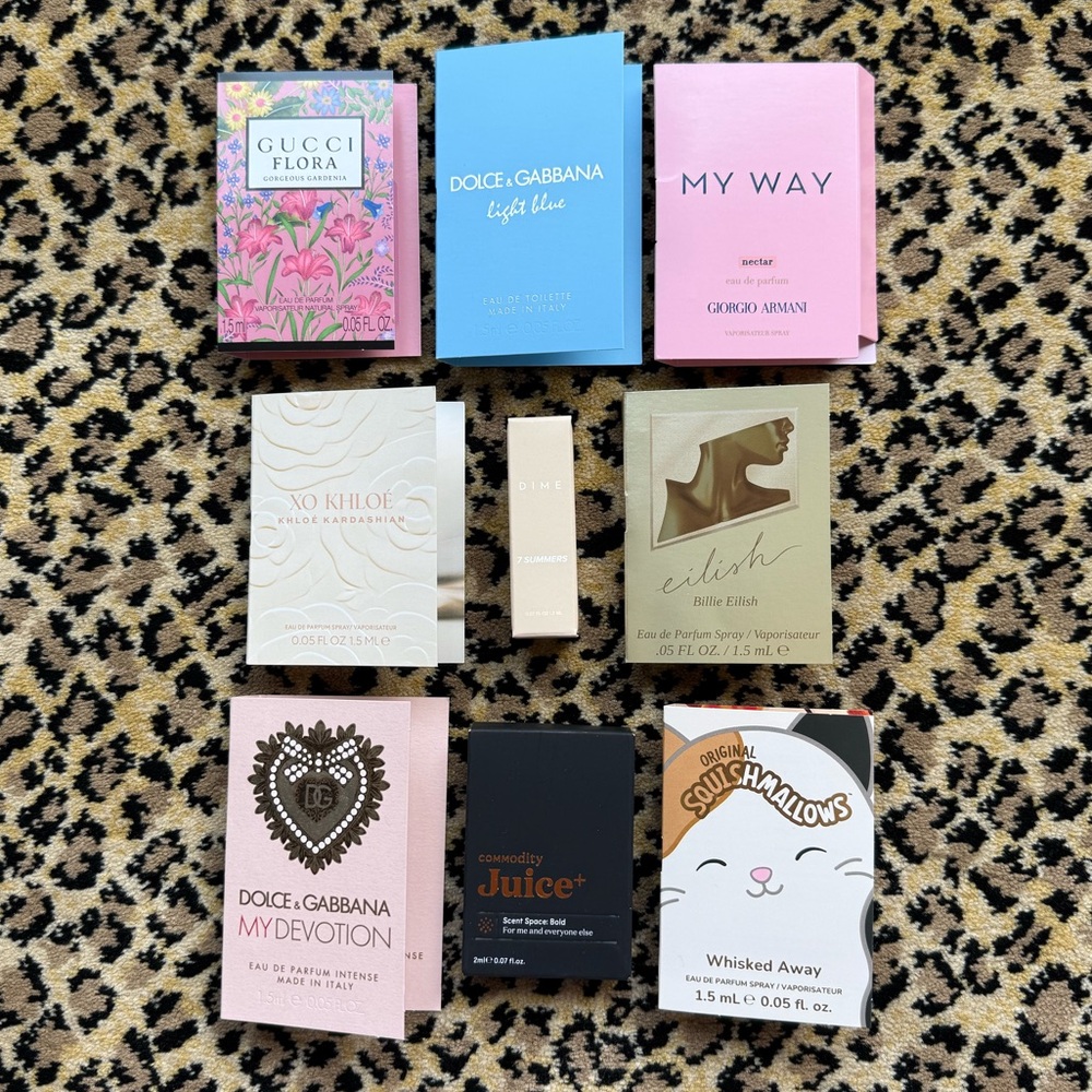 Perfume samples bundle - 9 items (NIB)